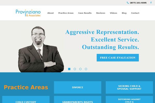 Impreza Child theme site design template sample