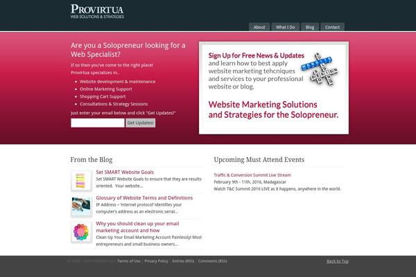 PureVISION theme site design template sample
