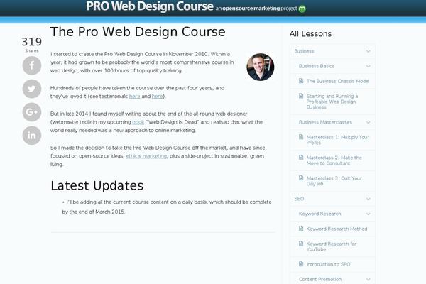 Minus theme site design template sample
