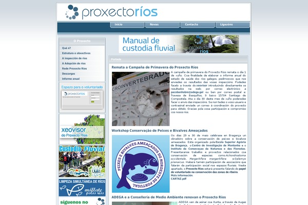 proxectorios.org site used Baza Noclegowa