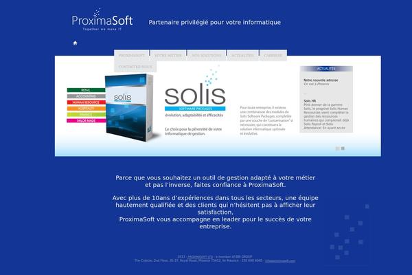 Proxima theme site design template sample