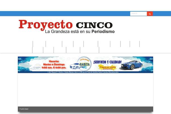 proyectocinco.com site used ColorNews