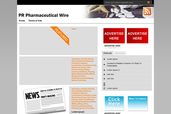 Premiumnews theme site design template sample