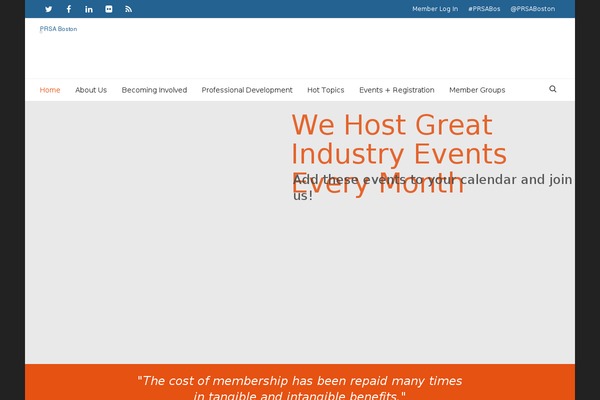 Cardinal Child theme site design template sample