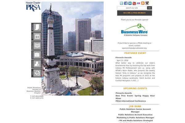 prsahoosier.org site used Prsa
