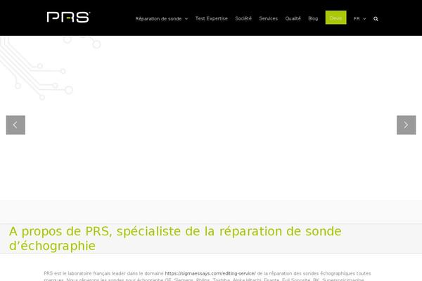 Prs theme site design template sample