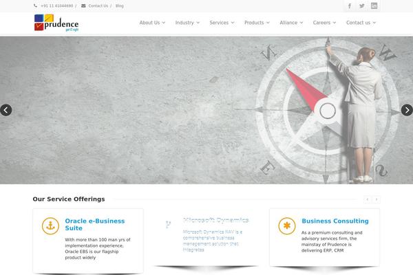 Envision theme site design template sample