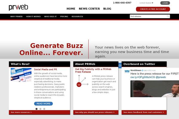 prweb theme websites examples
