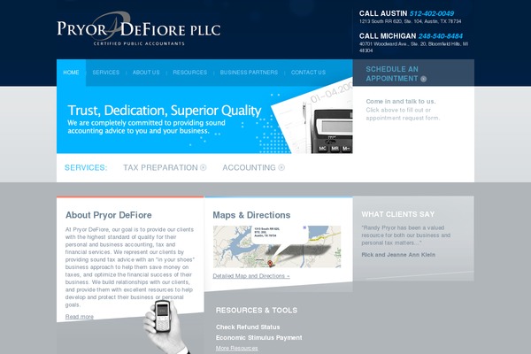 pryordefiore.com site used Pryor