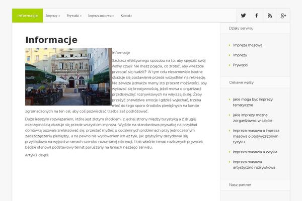 Nexus theme site design template sample