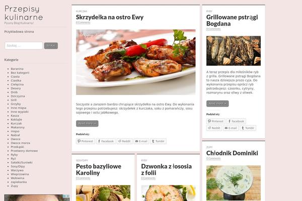 Carton theme site design template sample