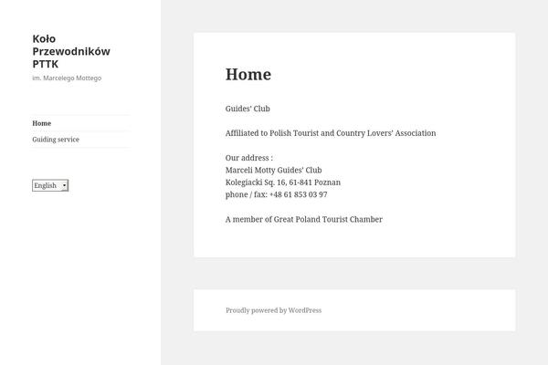 Twenty Fifteen theme site design template sample