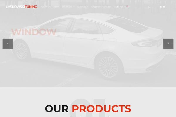 Autoparts theme site design template sample