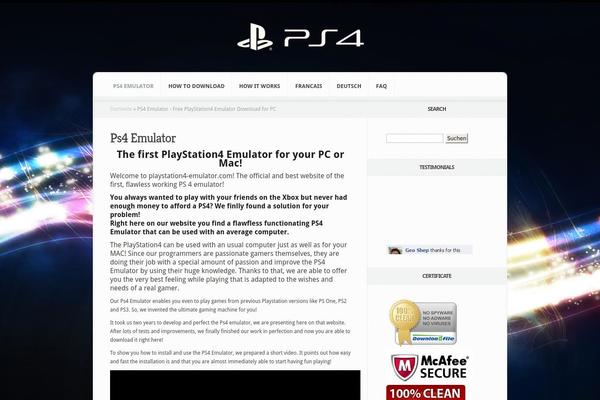 ps4-emulator.com site used Aggregate.v3.0