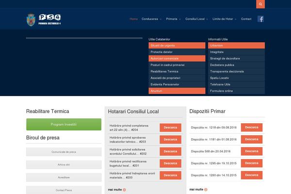 Universo theme site design template sample