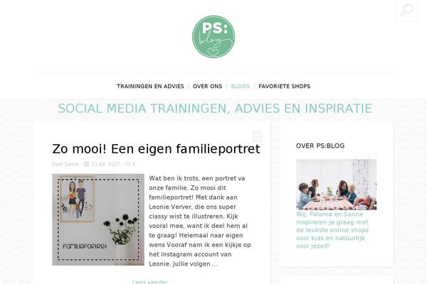 BuzzBlog theme site design template sample