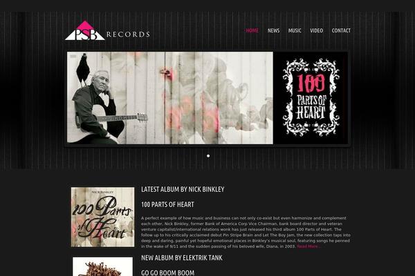 Musicpro theme site design template sample