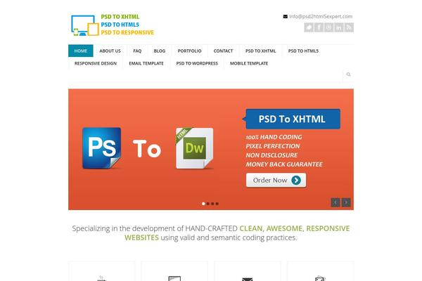 Goodnex theme site design template sample