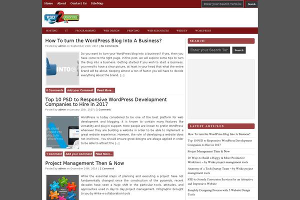 psd2joomla.info site used Techmaish