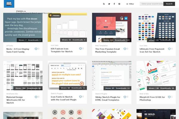 psddd.co site used Psddd-version-2.0