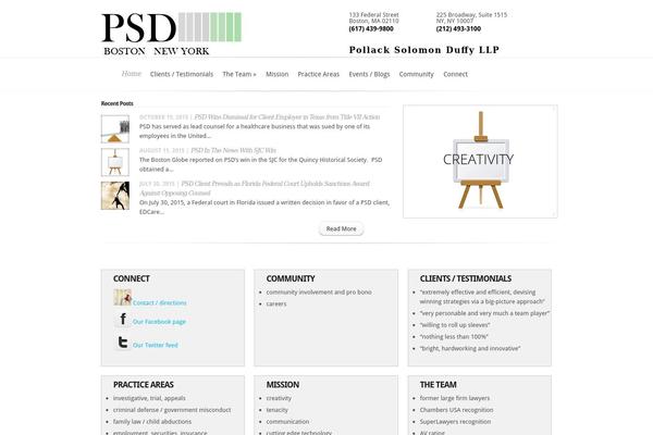 Evolution theme site design template sample