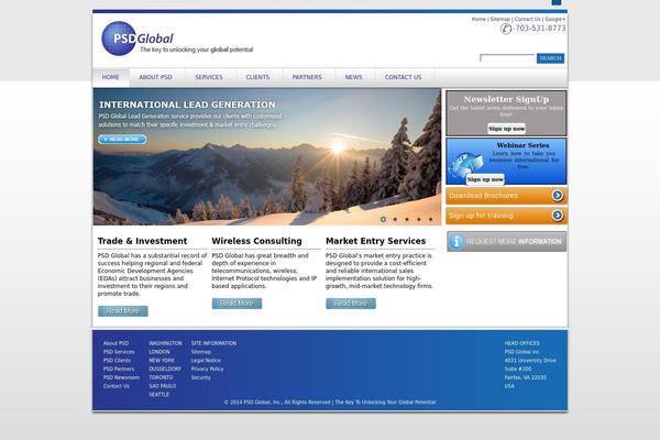 BlueSky theme site design template sample