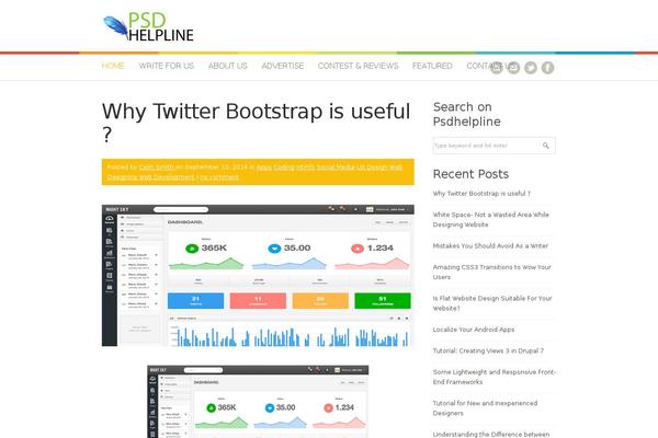 Patus theme site design template sample
