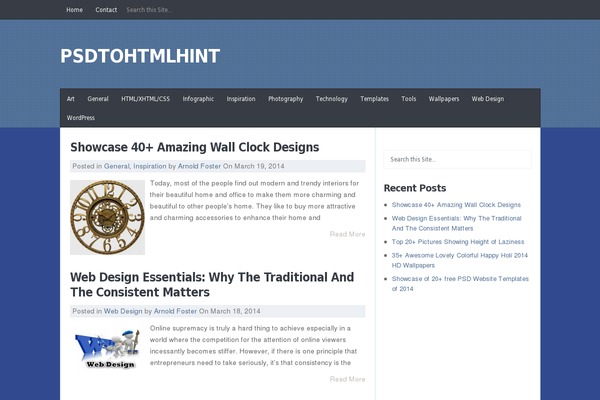 JustBlue theme site design template sample