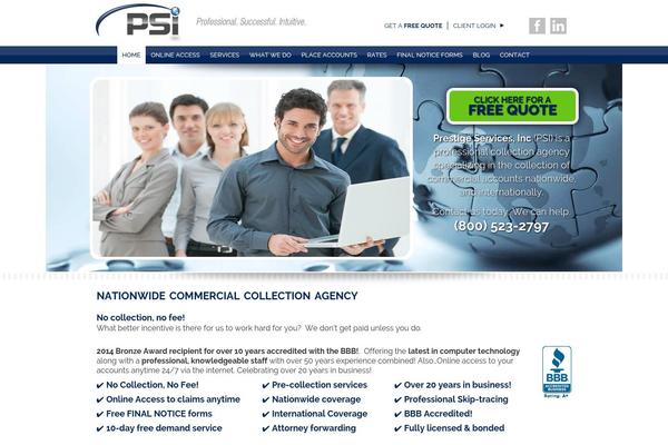 Psi theme site design template sample