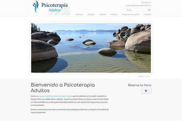 psicoterapiaadultos.cl site used uDesign