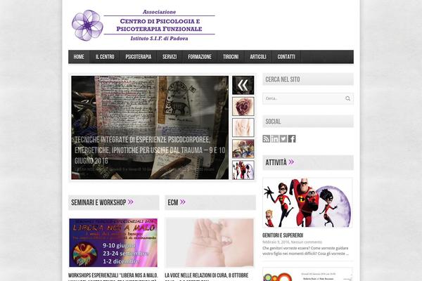 Site using EP Social Widget plugin