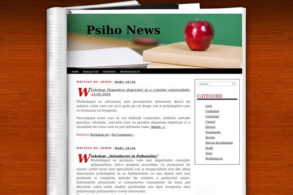 Fresh Ink Magazine theme site design template sample