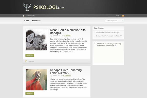 Headlines theme site design template sample