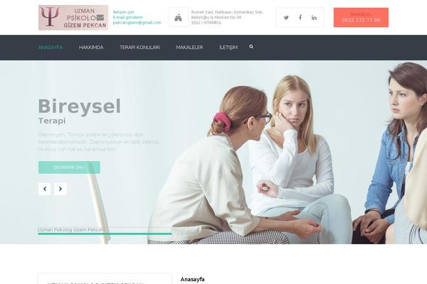Psychiatrist theme site design template sample
