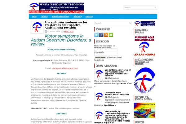 psiquiatriainfantil.org site used PressNews