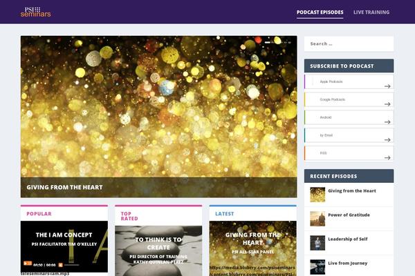 Site using Blubrry PowerPress Podcasting plugin plugin