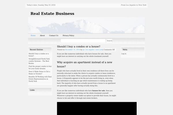 Snow Summit theme site design template sample