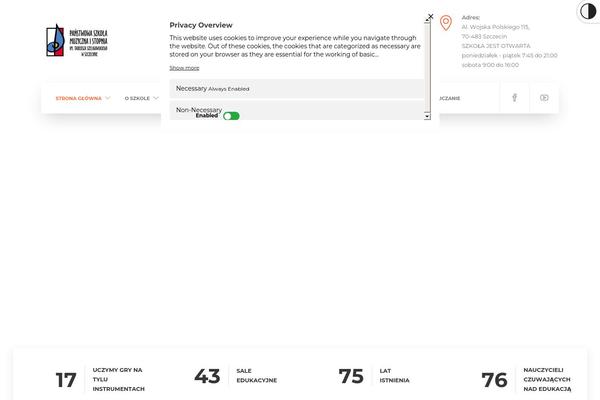 Site using Wp-contrast plugin