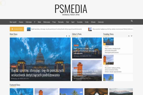 HardNews theme site design template sample
