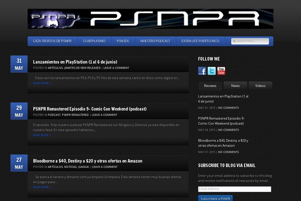 GamePress theme site design template sample