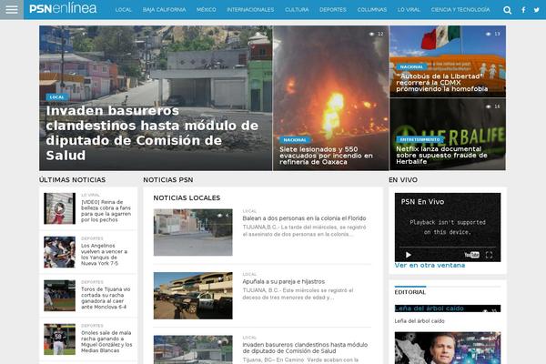 Flex Mag theme site design template sample