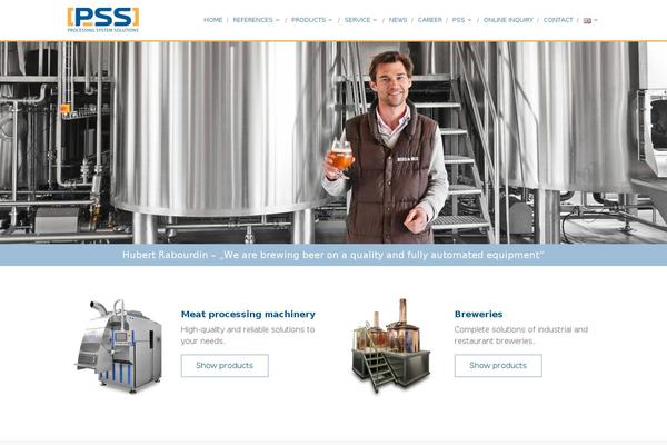 Pss theme site design template sample