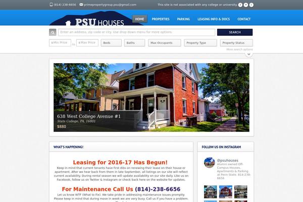 Freehold theme site design template sample
