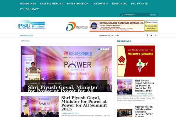 FastNews Light theme site design template sample
