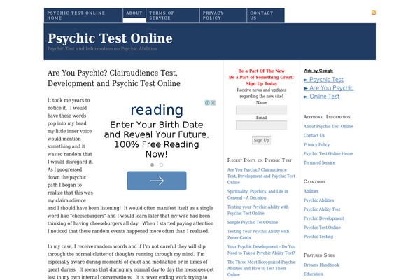 Thesis 1.6 theme site design template sample