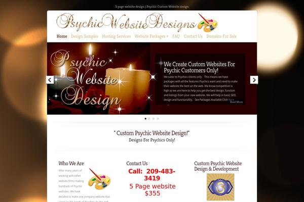 Chameleon theme site design template sample