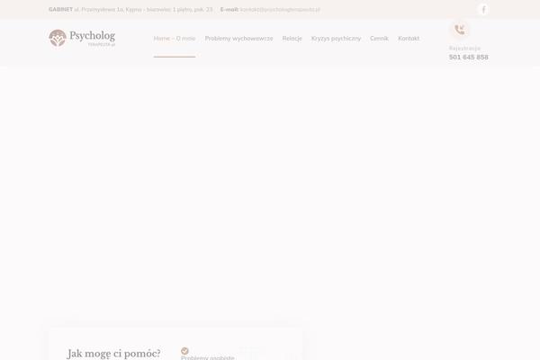 Psychare-child theme site design template sample