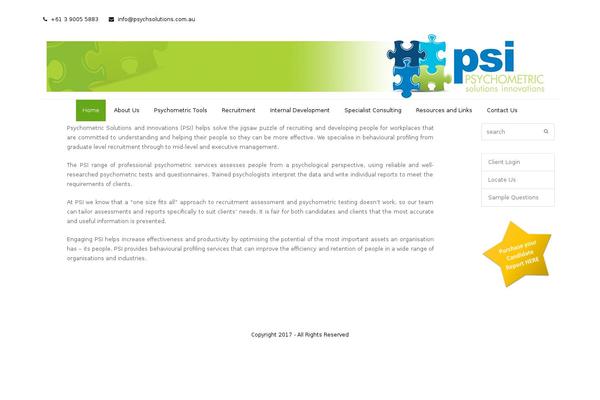 Total theme site design template sample