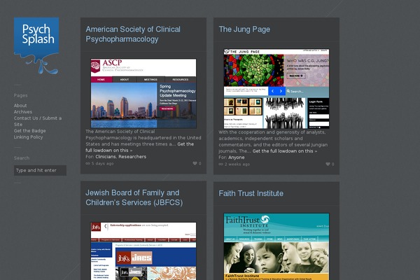 Gridlocked theme site design template sample