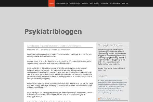 psykiatribloggen.no site used Simple and Clean